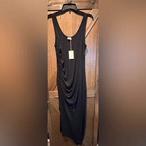 A New Day Chic Black Asymmetrical Dress